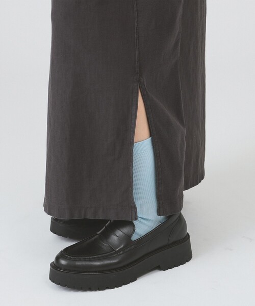 Ray BEAMS(レイビームス)の「【7/31再値下げ】【別注】Champion / ロング ワンピース(ワンピース・レディース・ブラック/パープル・MEDIUM)」の4枚目の写真