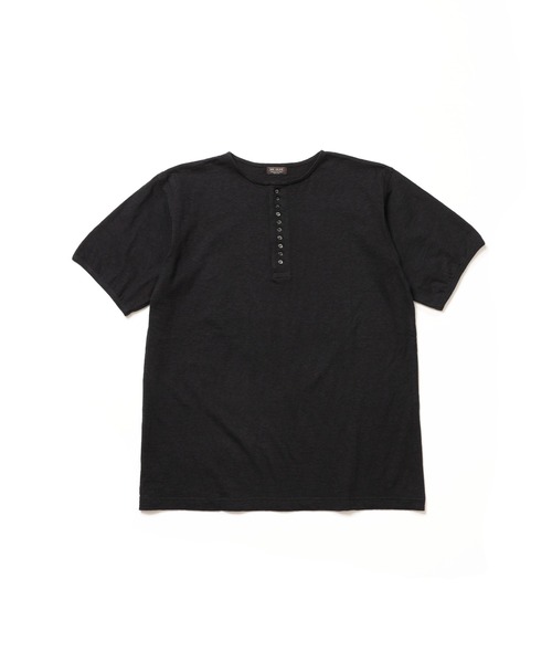MR.OLIVE(ミスターオリーブ)の「VINTAGE CALIFORNIA COTTON / 10-BUTTON HENLEY NECK SHIRT /M261138(Tシャツ/カットソー・メンズ・オフホワイト/ブラック・MEDIUM/LARGE)」の8枚目の写真