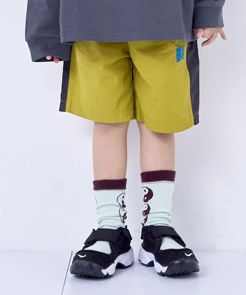 Life Support Products(ライフサポートプロダクツ)の「ナイロン切り替えラインショーツ/セットアップ可(その他パンツ・キッズ・ブラック/マスタード/オレンジ/アイボリー/ピンク/ターコイズブルー・100/90/80/95/110/150/140/130/120)」の4枚目の写真