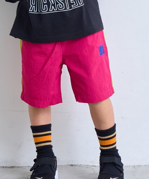 Life Support Products(ライフサポートプロダクツ)の「ナイロン切り替えラインショーツ/セットアップ可(その他パンツ・キッズ・ブラック/マスタード/オレンジ/アイボリー/ピンク/ターコイズブルー・100/90/80/95/110/150/140/130/120)」の9枚目の写真