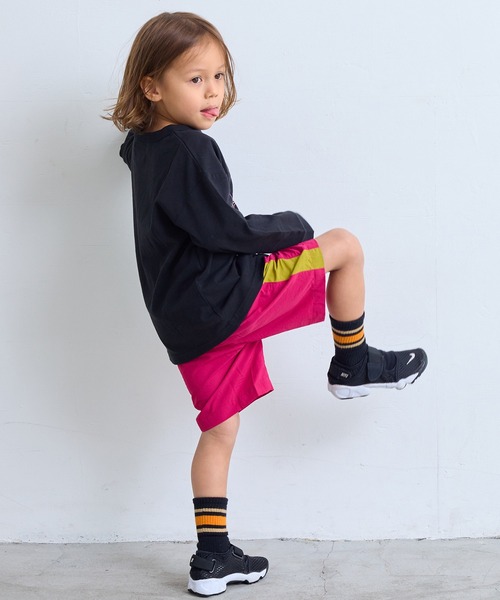 Life Support Products(ライフサポートプロダクツ)の「ナイロン切り替えラインショーツ/セットアップ可(その他パンツ・キッズ・ブラック/マスタード/オレンジ/アイボリー/ピンク/ターコイズブルー・100/90/80/95/110/150/140/130/120)」の14枚目の写真