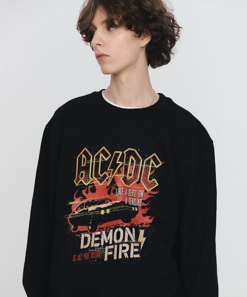 Bravado(ブラヴァド)の「ACDC Demon Fire Sweatshirt BK (BRENT2325)(スウェット・メンズ・その他・L/M/XL)」の1枚目の写真