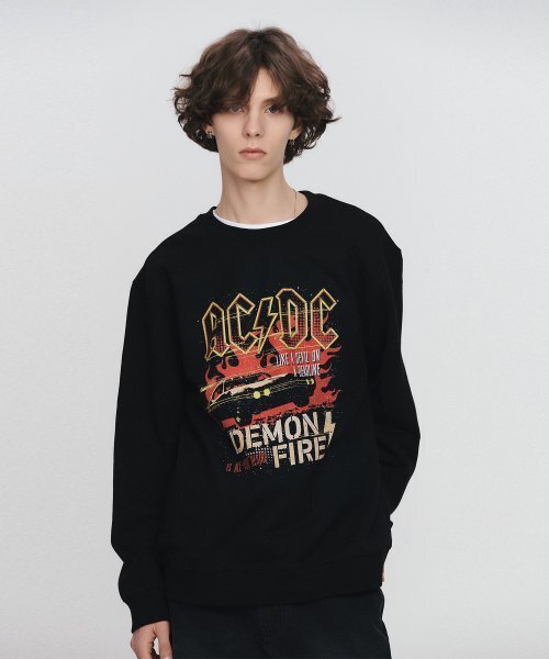 Bravado(ブラヴァド)の「ACDC Demon Fire Sweatshirt BK (BRENT2325)(スウェット・メンズ・その他・L/M/XL)」の2枚目の写真