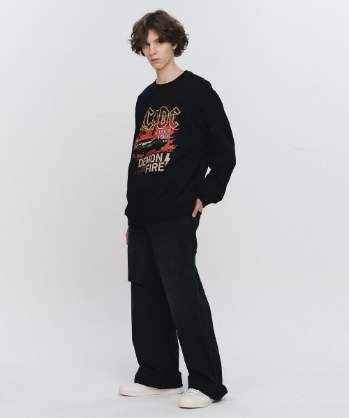 Bravado(ブラヴァド)の「ACDC Demon Fire Sweatshirt BK (BRENT2325)(スウェット・メンズ・その他・L/M/XL)」の5枚目の写真