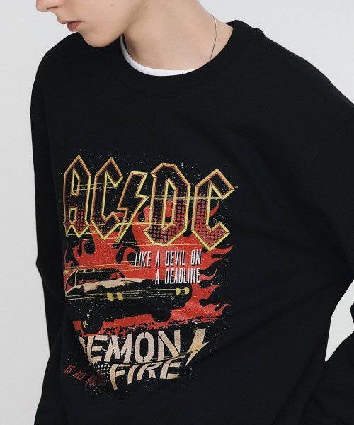 Bravado(ブラヴァド)の「ACDC Demon Fire Sweatshirt BK (BRENT2325)(スウェット・メンズ・その他・L/M/XL)」の6枚目の写真