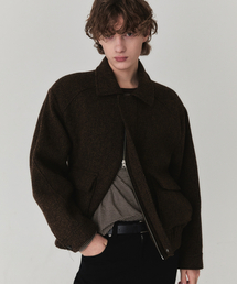 KINETO（キネト）の「ダブルポケットブルゾンジャケット_ブラウン（MA-1）」