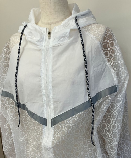 GLAMOROUS JANE（グラマラスジェーン）の「レース柄シアーパーカー（パーカー・レディース・ホワイト/ブラック・FREE）」の17枚目の写真