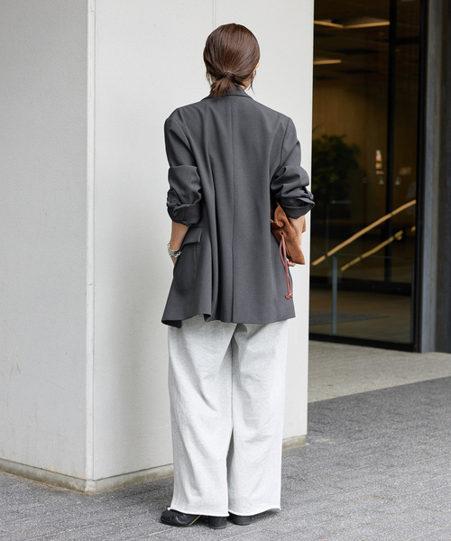 JOURNAL STANDARD（ジャーナルスタンダード）の「《追加》ライクストレッチジャケット（テーラードジャケット・レディース・チャコールグレー/ブラック・38/36）」の21枚目の写真