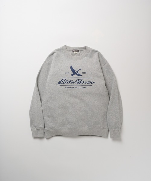 Eddie Bauer(エディーバウアー)の「クラシックロゴプリント クルースウェット(スウェット・メンズ・ピンク/杢グレー/ネイビー・M/XXL/L/XL)」の14枚目の写真