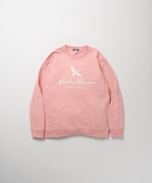 Eddie Bauer(エディーバウアー)の「クラシックロゴプリント クルースウェット(スウェット・メンズ・ピンク/杢グレー/ネイビー・M/XXL/L/XL)」の15枚目の写真