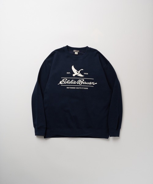 Eddie Bauer(エディーバウアー)の「クラシックロゴプリント クルースウェット(スウェット・メンズ・ピンク/杢グレー/ネイビー・M/XXL/L/XL)」の16枚目の写真