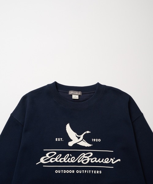 Eddie Bauer(エディーバウアー)の「クラシックロゴプリント クルースウェット(スウェット・メンズ・ピンク/杢グレー/ネイビー・M/XXL/L/XL)」の18枚目の写真