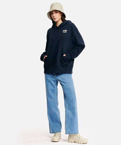 AIGLE（エーグル）の「イーグル イン シティ スウェットパーカ（パーカー・メンズ・ダークネイビー/ブラック・L/M/S/XS）」の8枚目の写真