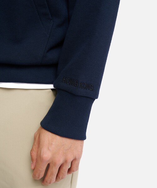 AIGLE（エーグル）の「イーグル イン シティ スウェットパーカ（パーカー・メンズ・ダークネイビー/ブラック・L/M/S/XS）」の10枚目の写真