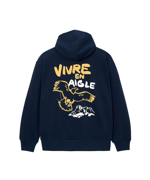 AIGLE（エーグル）の「イーグル イン シティ スウェットパーカ（パーカー・メンズ・ダークネイビー/ブラック・L/M/S/XS）」の11枚目の写真