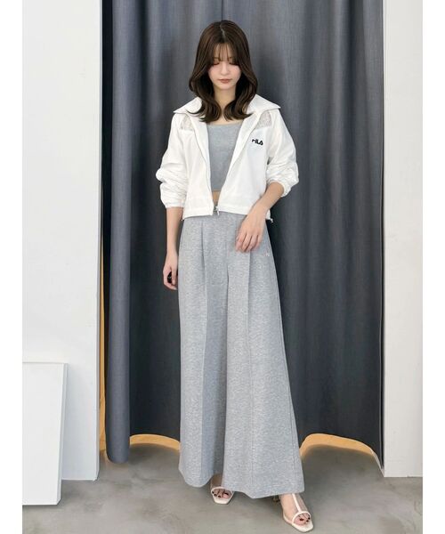 FILA（フィラ）の「【FILA別注】レース切替トラックジャケット（ナイロンジャケット・レディース・オフホワイト/ライトブルー・FREE）」の20枚目の写真