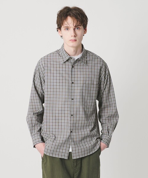 BEAUTY&YOUTH UNITED ARROWS(ビューティーアンドユースユナイテッドアローズ)の「ツイスト チェック レギュラー シャツ FORM型(シャツ/ブラウス・メンズ・グレー系・S/XL/M/L)」の3枚目の写真