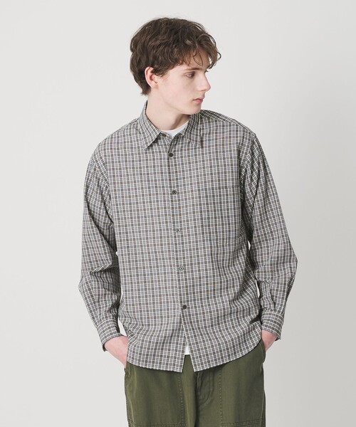 BEAUTY&YOUTH UNITED ARROWS(ビューティーアンドユースユナイテッドアローズ)の「ツイスト チェック レギュラー シャツ FORM型(シャツ/ブラウス・メンズ・グレー系・S/XL/M/L)」の4枚目の写真