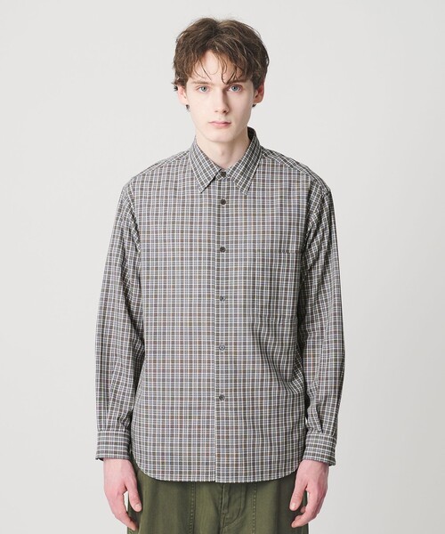BEAUTY&YOUTH UNITED ARROWS(ビューティーアンドユースユナイテッドアローズ)の「ツイスト チェック レギュラー シャツ FORM型(シャツ/ブラウス・メンズ・グレー系・S/XL/M/L)」の6枚目の写真