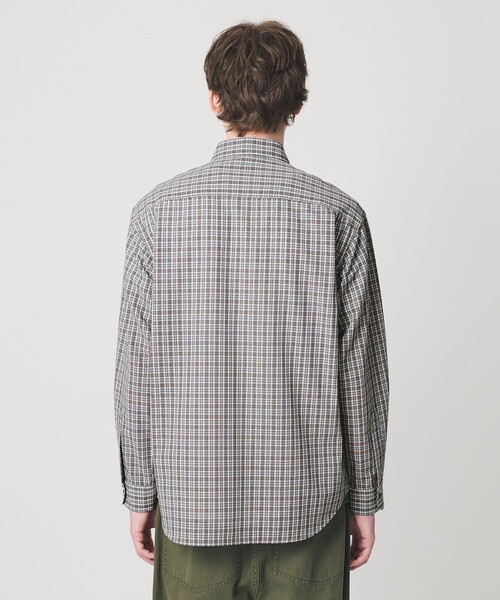 BEAUTY&YOUTH UNITED ARROWS(ビューティーアンドユースユナイテッドアローズ)の「ツイスト チェック レギュラー シャツ FORM型(シャツ/ブラウス・メンズ・グレー系・S/XL/M/L)」の8枚目の写真