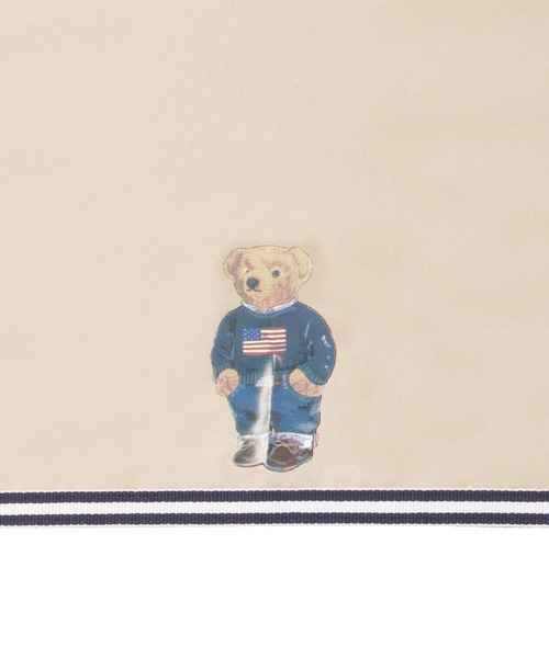 POLO RALPH LAUREN（ポロ ラルフ ローレン）の「【WEB限定】遮光100% 晴雨兼用 折りたたみ日傘 ”POLO FLAG BEAR” ポーチ付（折りたたみ傘・レディース・ベージュ/ダークブルー/ホワイト×ブルー/オフホワイト・FREE）」の16枚目の写真