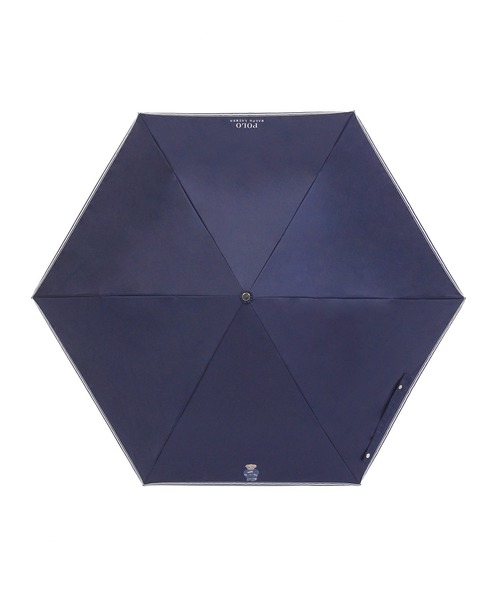 POLO RALPH LAUREN（ポロ ラルフ ローレン）の「【WEB限定】遮光100% 晴雨兼用 折りたたみ日傘 ”POLO FLAG BEAR” ポーチ付（折りたたみ傘・レディース・ベージュ/ダークブルー/ホワイト×ブルー/オフホワイト・FREE）」の6枚目の写真