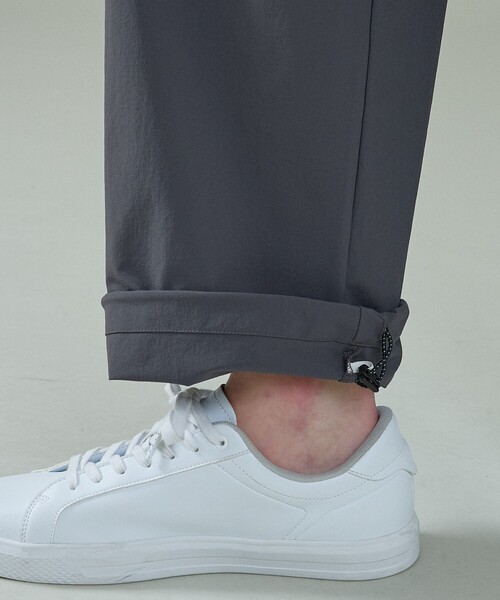 ABAHOUSE（アバハウス）の「【CORDURA】TUCK＆DARTS コーデュラナイロン パラシュートパンツ / セットアップ対応（その他パンツ・メンズ・ブラック/チャコールグレー・46/48）」の14枚目の写真