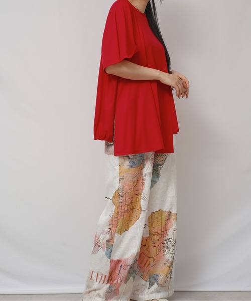 palm RICHE(ポームリシュ)の「風景アート柄パンツ(その他パンツ・レディース・オフホワイト/ブラック・M)」の7枚目の写真
