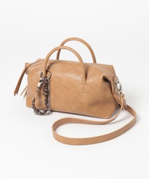 GLOBAL WORK | 500mペットボトル収納可能/スペ軽チャーム付き2WAYボストン/646553(ボストンバッグ)