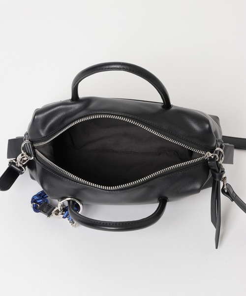 GLOBAL WORK（グローバルワーク）の「500mペットボトル収納可能/スペ軽チャーム付き2WAYボストン/646553（ボストンバッグ・レディース・ダークブラウン/ブラウン系6/ブラック・ONE SIZE）」の9枚目の写真