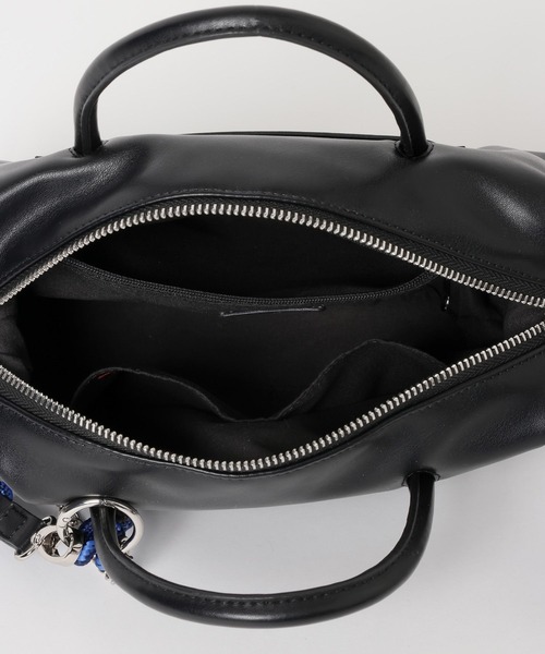 GLOBAL WORK（グローバルワーク）の「500mペットボトル収納可能/スペ軽チャーム付き2WAYボストン/646553（ボストンバッグ・レディース・ダークブラウン/ブラウン系6/ブラック・ONE SIZE）」の10枚目の写真