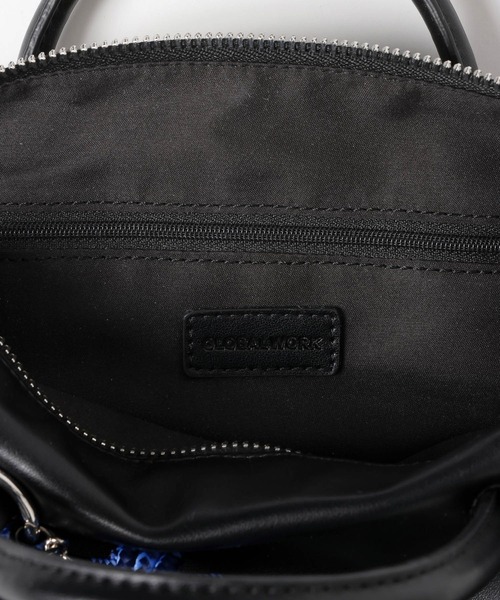 GLOBAL WORK（グローバルワーク）の「500mペットボトル収納可能/スペ軽チャーム付き2WAYボストン/646553（ボストンバッグ・レディース・ダークブラウン/ブラウン系6/ブラック・ONE SIZE）」の11枚目の写真