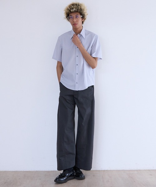 YUKI HASHIMOTO(ユウキハシモト)の「YUKI HASHIMOTO WESTERN SHIRTS (261-01-0102)(シャツ/ブラウス・メンズ・ブラウン/ピンク・46/48)」の8枚目の写真