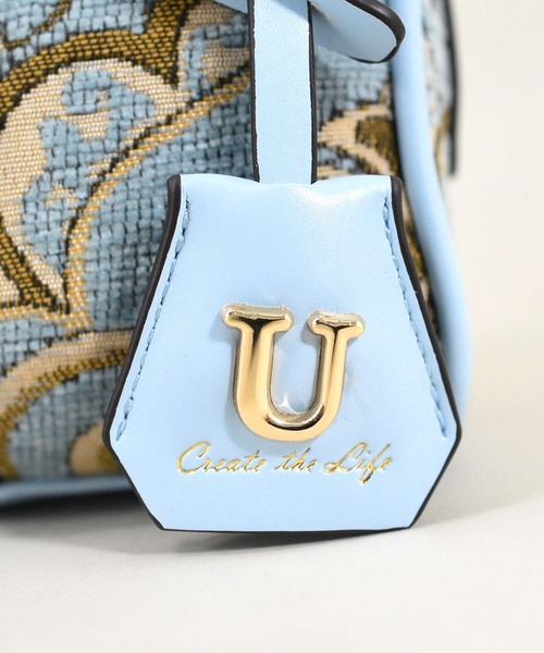 U(ユー)の「ペイズリー ジュリア プティ ボストンバッグ(ボストンバッグ・レディース・ネイビー/ライトブルー・FREE)」の13枚目の写真