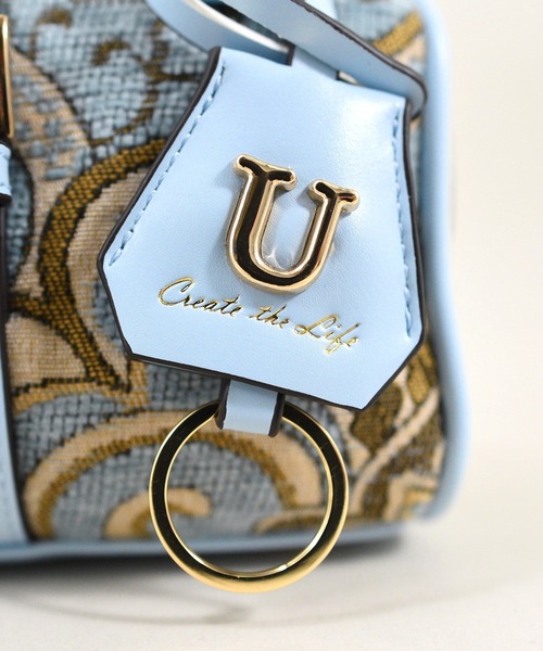 U(ユー)の「ペイズリー ジュリア プティ ボストンバッグ(ボストンバッグ・レディース・ネイビー/ライトブルー・FREE)」の14枚目の写真