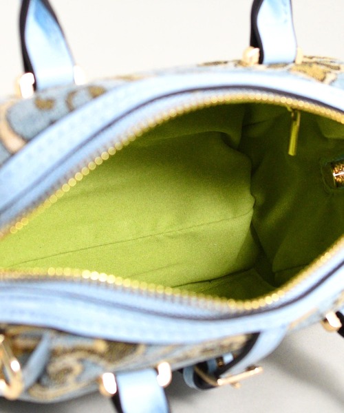 U(ユー)の「ペイズリー ジュリア プティ ボストンバッグ(ボストンバッグ・レディース・ネイビー/ライトブルー・FREE)」の9枚目の写真