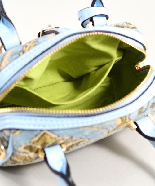 U(ユー)の「ペイズリー ジュリア プティ ボストンバッグ(ボストンバッグ・レディース・ネイビー/ライトブルー・FREE)」の10枚目の写真