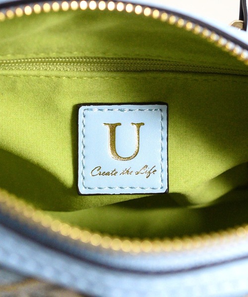 U(ユー)の「ペイズリー ジュリア プティ ボストンバッグ(ボストンバッグ・レディース・ネイビー/ライトブルー・FREE)」の12枚目の写真