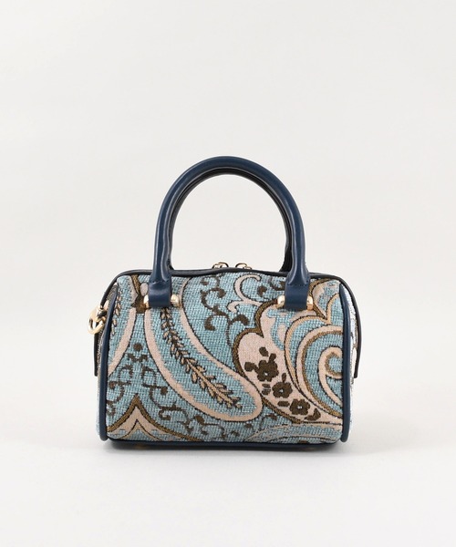 U(ユー)の「ペイズリー ジュリア プティ ボストンバッグ(ボストンバッグ・レディース・ネイビー/ライトブルー・FREE)」の16枚目の写真