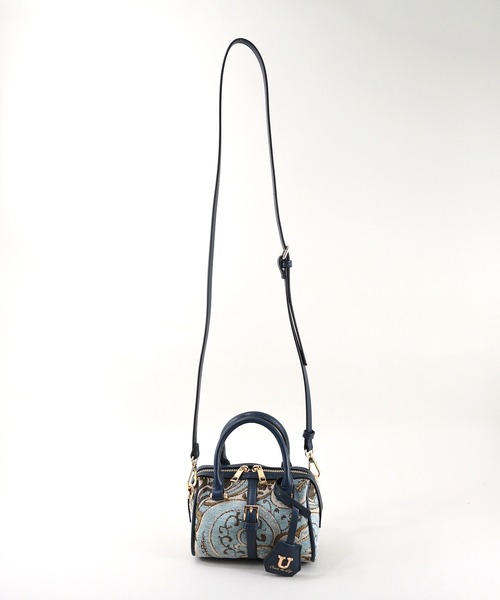 U(ユー)の「ペイズリー ジュリア プティ ボストンバッグ(ボストンバッグ・レディース・ネイビー/ライトブルー・FREE)」の18枚目の写真