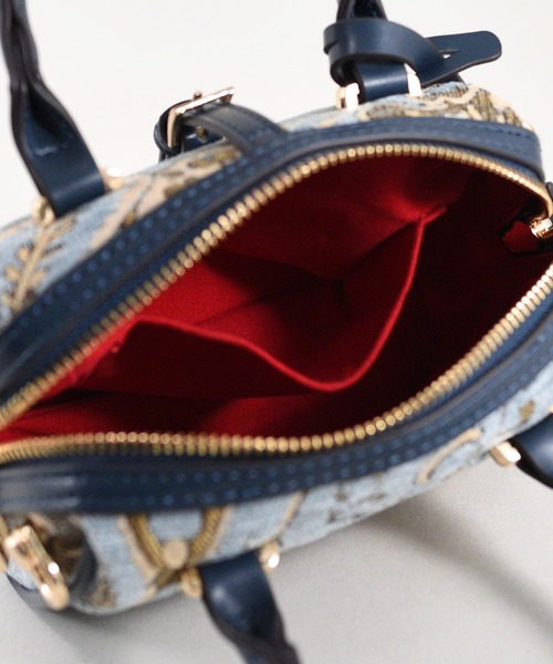 U(ユー)の「ペイズリー ジュリア プティ ボストンバッグ(ボストンバッグ・レディース・ネイビー/ライトブルー・FREE)」の21枚目の写真