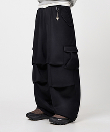 DIMITRI BLACK（ディミトリブラック）の「M65パラシュートカーブドパンツ_スウェットブラック（スウェットパンツ）」