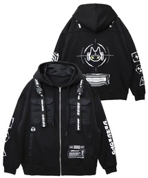 PANDIESTA（パンディエスタ）の「初期衝動/ ショキショウドウ　ストラップフルジップパーカー(M2)（パーカー）」
