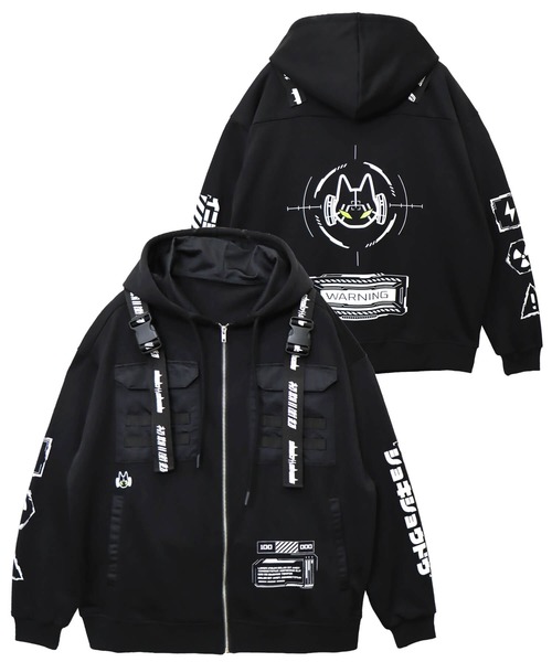 セール】初期衝動/ ショキショウドウ ストラップフルジップパーカー(M2