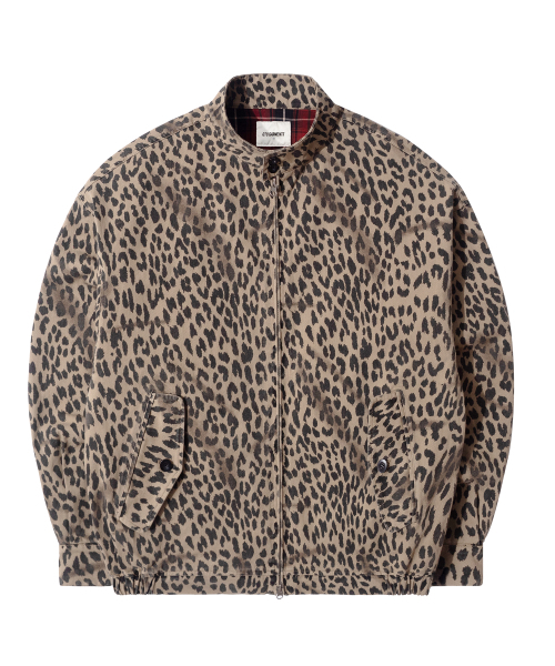 QT8 GARMENTS(キューティーエイトガーメント)の「LB Washed Leopard Harrington Jacket (Beige)(ブルゾン・レディース・その他・MEDIUM/LARGE/X-LARGE)」の4枚目の写真
