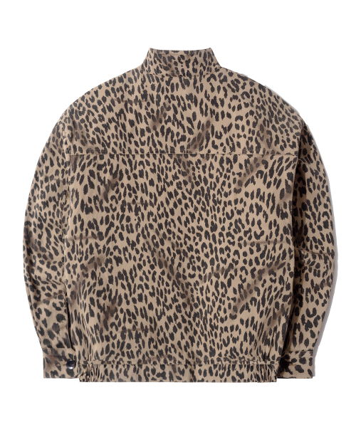 QT8 GARMENTS(キューティーエイトガーメント)の「LB Washed Leopard Harrington Jacket (Beige)(ブルゾン・レディース・その他・MEDIUM/LARGE/X-LARGE)」の5枚目の写真