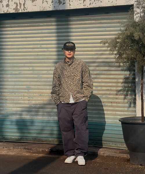 QT8 GARMENTS(キューティーエイトガーメント)の「LB Washed Leopard Harrington Jacket (Beige)(ブルゾン・レディース・その他・MEDIUM/LARGE/X-LARGE)」の8枚目の写真