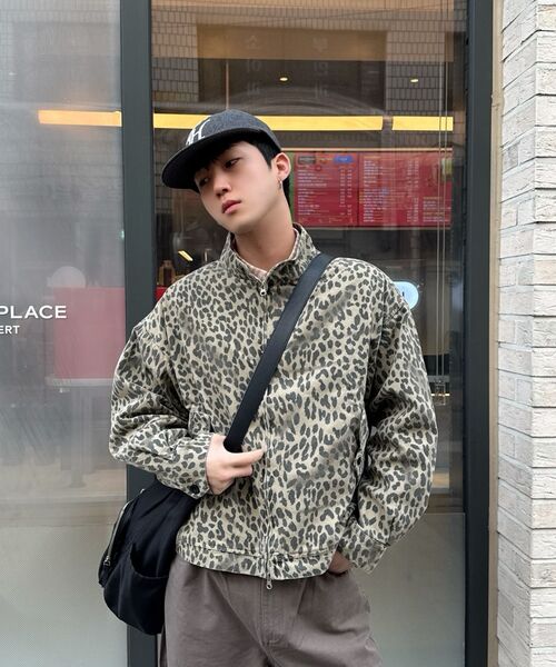 QT8 GARMENTS(キューティーエイトガーメント)の「LB Washed Leopard Harrington Jacket (Beige)(ブルゾン・レディース・その他・MEDIUM/LARGE/X-LARGE)」の9枚目の写真
