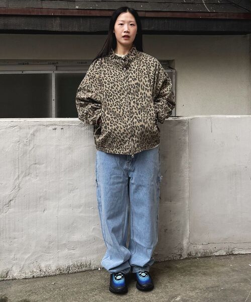 QT8 GARMENTS(キューティーエイトガーメント)の「LB Washed Leopard Harrington Jacket (Beige)(ブルゾン・レディース・その他・MEDIUM/LARGE/X-LARGE)」の12枚目の写真