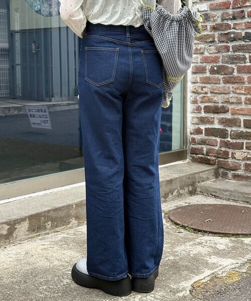 HELLO.SANFRANCISCO(ハローサンフランシスコ)の「【HELLO.SANFRANCISCO/ハローサンフランシスコ】カラフルリボンフレアデニム(デニムパンツ・レディース・ブルー/サックスブルー・MEDIUM/SMALL)」の10枚目の写真